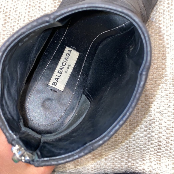 Balenciaga Back Zipper Black Open toe booties - Picture 5 of 5
